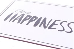 Pltskylt "Choose Happiness"