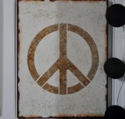 Pltskylt "Peace"